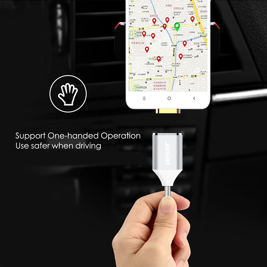 Магнитный кабель JianHan 2 в упаковке Micro USB зарядное устройство 1 м плетеная быстрая