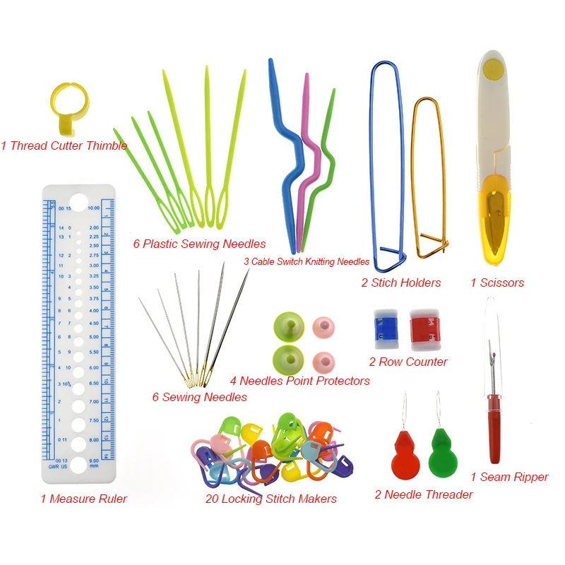 5 стилей вязальный крючок красочный набор для домашнего использования