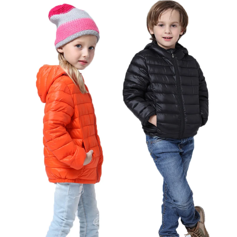 Одежда для маленьких девочек детская зимняя куртка 2019 г. Черное пуховое