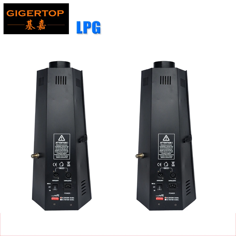 TIPTOP 2XLOT Шестигранная угольная газовая сценическая пожарная машина DMX
