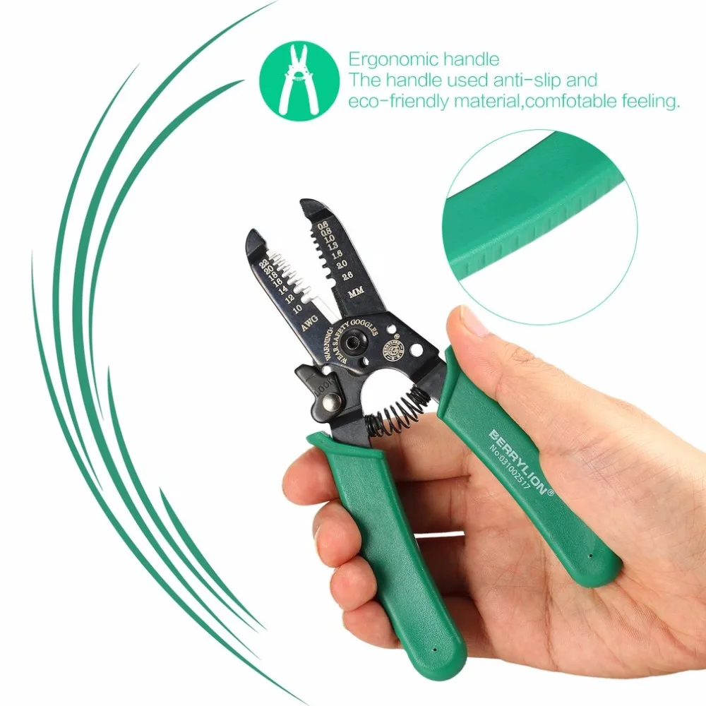 BERRYLION приспособление для снятия изоляции с проводов инструмент обжимки Обжимные