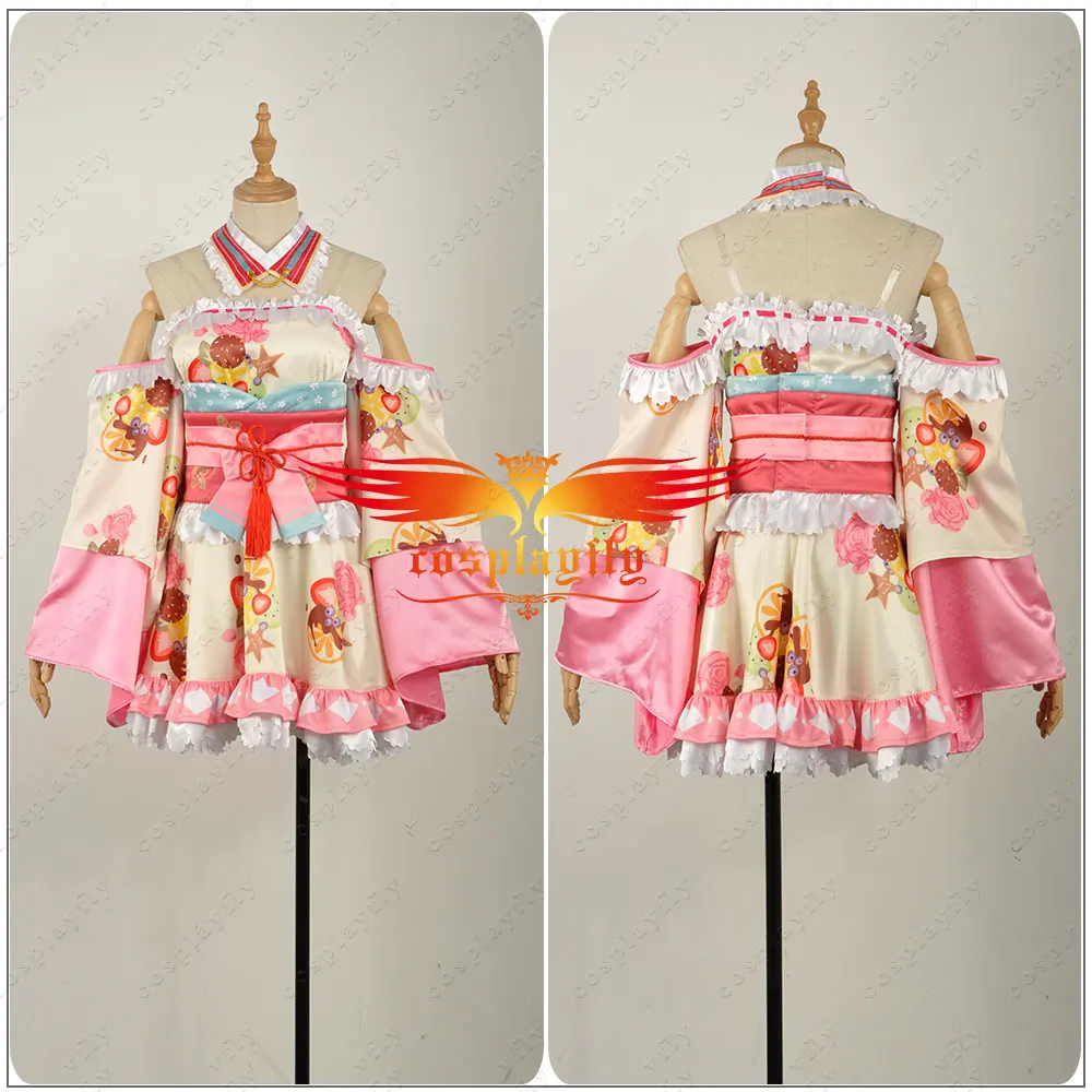 Платье для девочек Aqours Ruby Kurosawa костюм косплея взрослых и женщин шапка