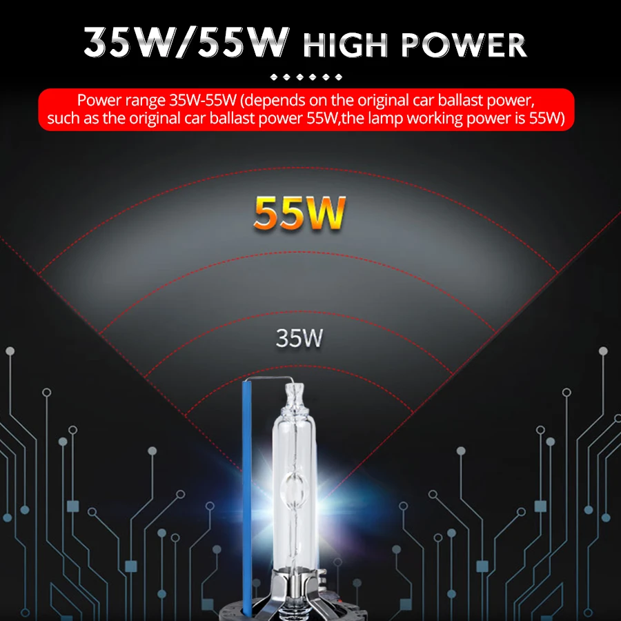Ксеноновые лампы Avacom сменные ксеноновые 55 Вт D1S D2S D2R D3S D4S D4R HID 4300K 5000K 6000K 8000K 12 2 шт. |