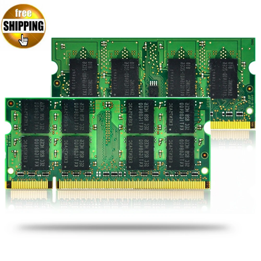 Модуль памяти JZL для ноутбука Ram SD RAM DDR2 533 667 800 МГц 200PIN 1 ГБ SO DIMM / DDR 2 PC2 4200 5300 6400