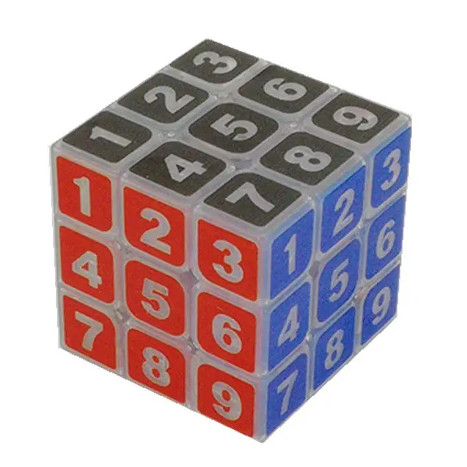 Cuber Speed Sudoku 3x3 магический куб прозрачный 3x3x3 скоростной прозрачное тело с числами