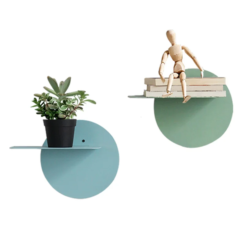 

Modern Nordic Home Living Room Wall Hanging Decoration Holder Brief Iron Art Wall Storage Rack Bedroom Sundries Organizer Shelf