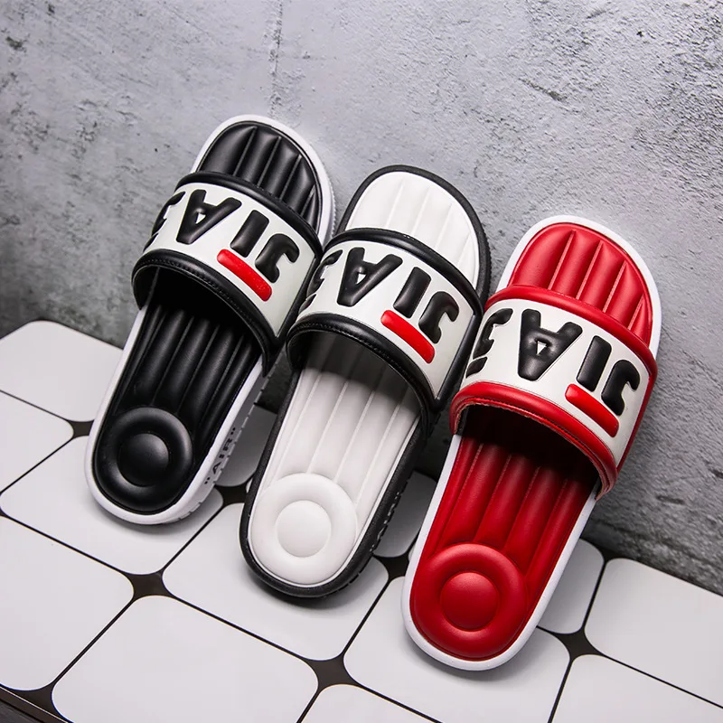 

Men Outdoor Slippers Summer Shoes Beach Slides Lover's Slippers Couple's Slippers Fashion Brand Summer Sandals Flip Flops Flat