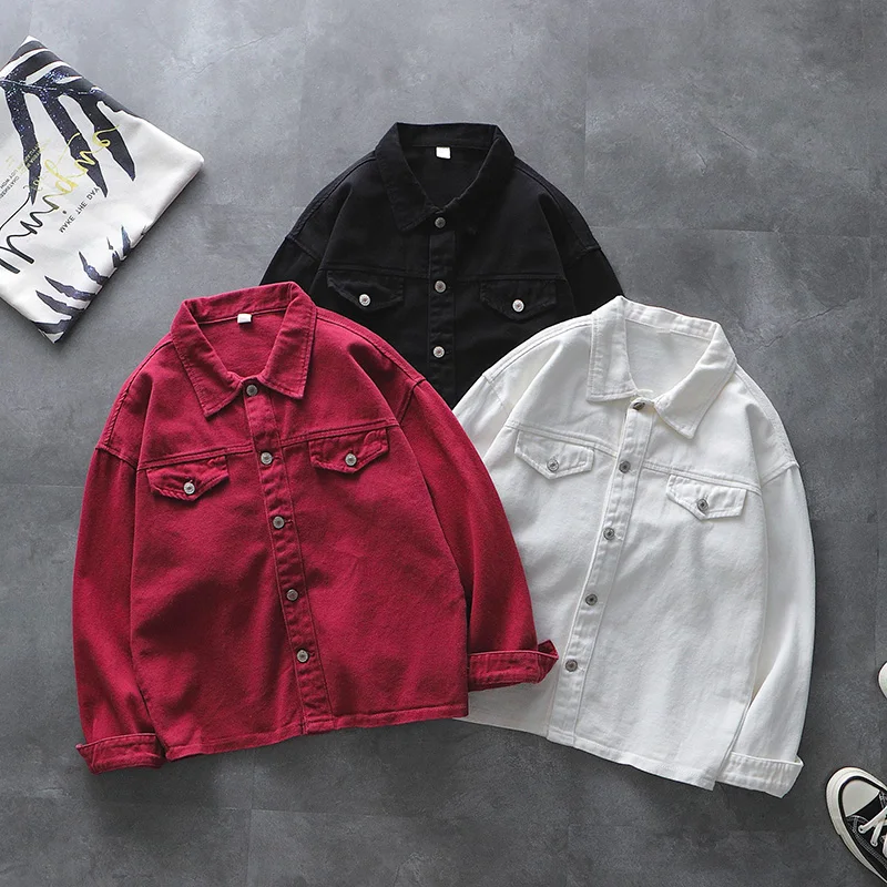 

Men's Denim Jackets Hip Hop Style Coat Man Quality Personal Chaqueta Hombre