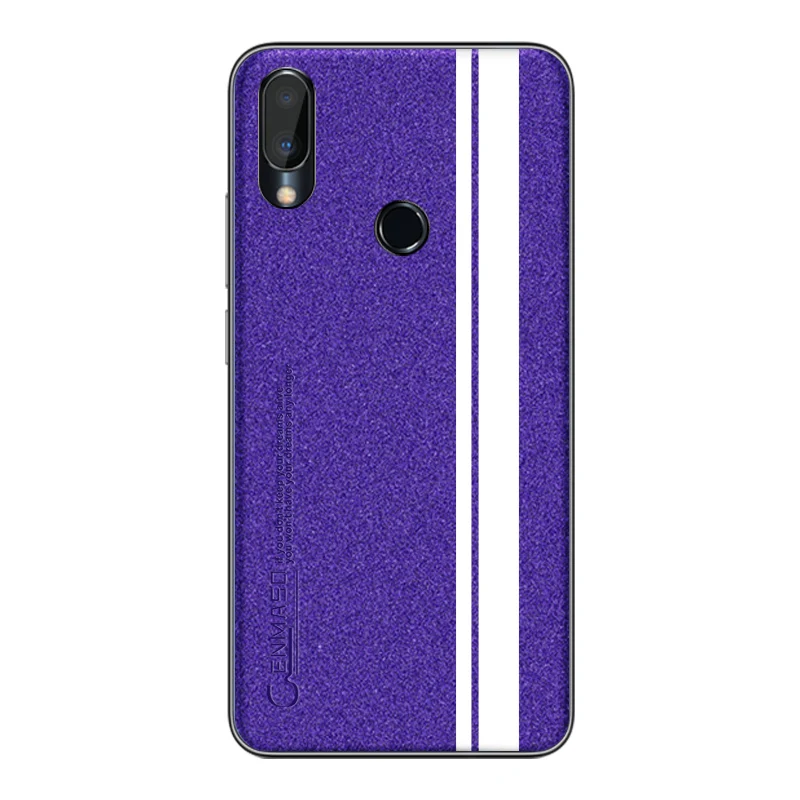 Для Meizu Note 9 чехол для Meizu M9 Note модный кожаный мягкий защитный чехол для задней панели для Meizu Note9 противоударный чехол Funda - Цвет: Фиолетовый