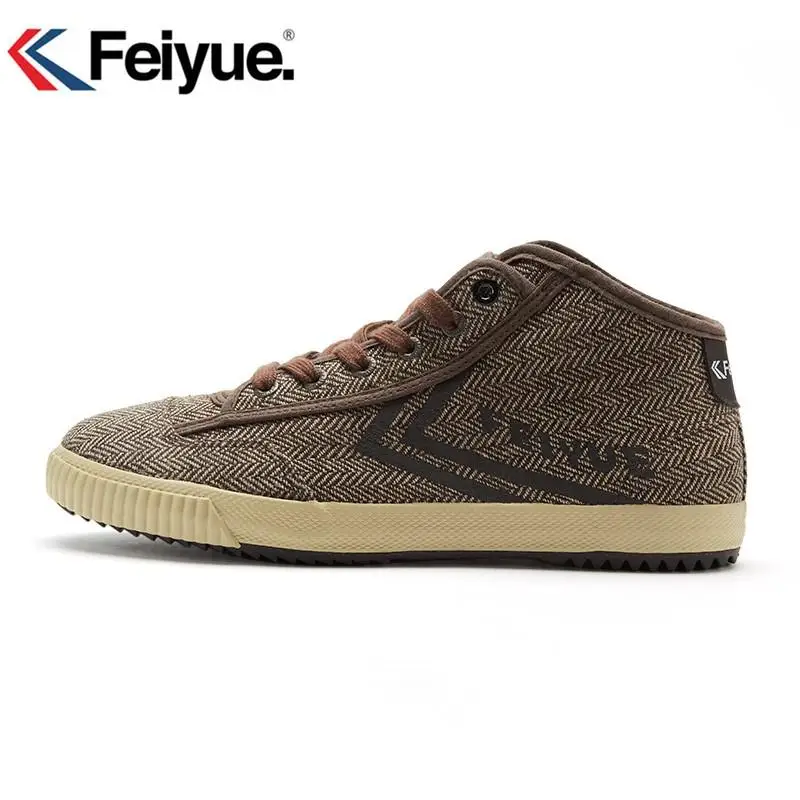 Feiyue/обувь черного цвета; классические кроссовки Felo X Feiyue; обувь для боевых искусств Taichi Kungfu; Мужская и женская обувь - Цвет: Khaki shoes