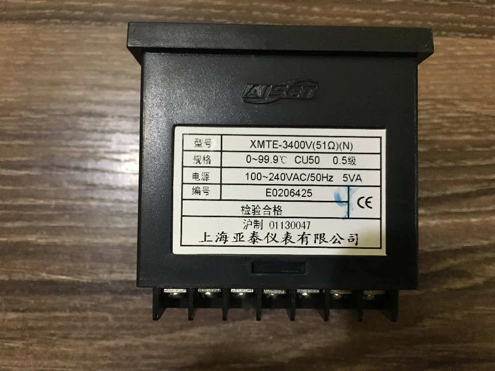 AISET Shanghai Instrumentation XMTE-3400V 51 Omh intelligent temperature cu50 0-99,9 0,5 100-240vac/50hz 5va original