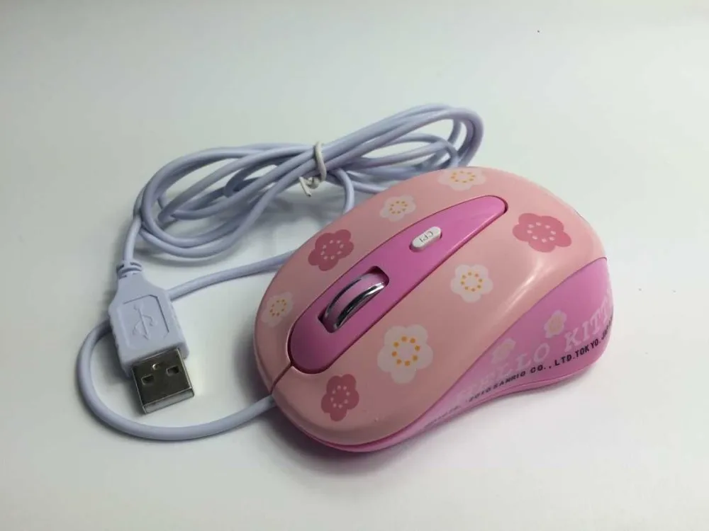 Новинка hello kitty проводная мышь компьютерная USB оптическая мышь+ милый коврик для мыши для компьютера ноутбука