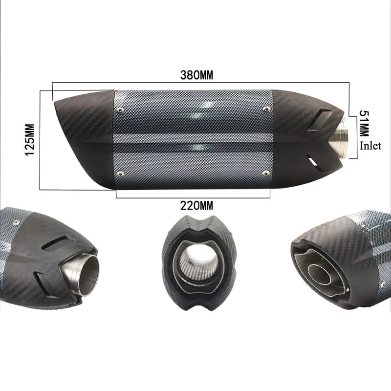 51 мм выхлопная труба глушителя на входе мотоцикла с подвижной DB Killer Z800 Devil Monster 796