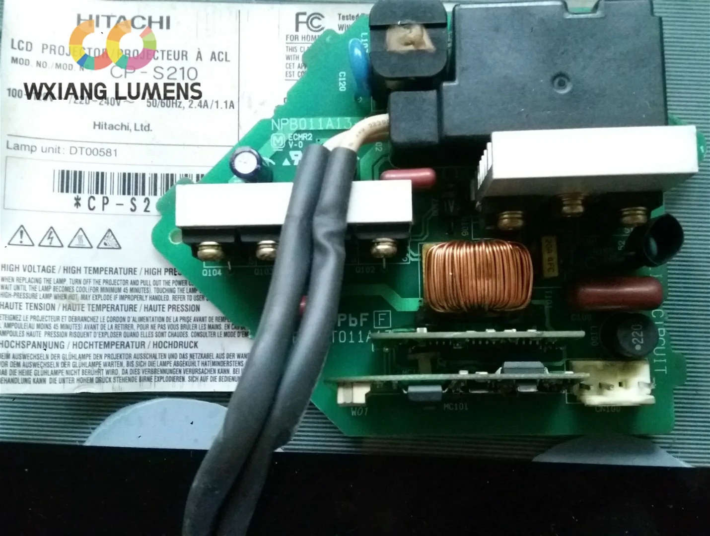 Основной блок питания для проектора подходит Hitachi CP S210 EUBHT011A13|Аксессуары