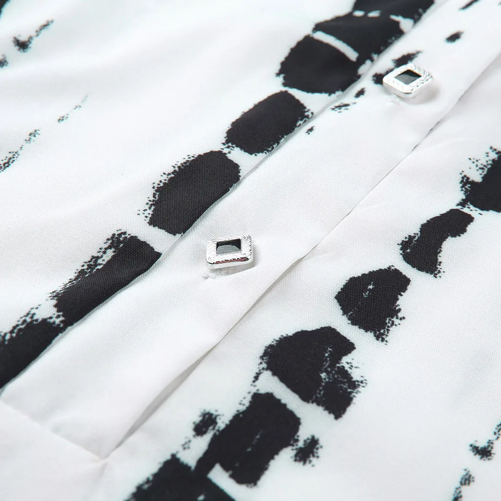 Женская белая блузка повседневная с длинным рукавом на пуговицах шифон галстук