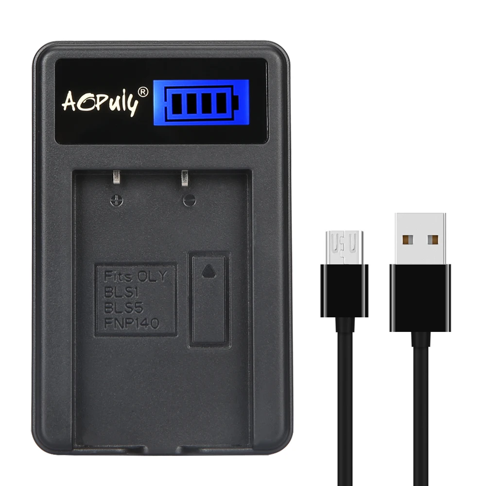 AOPULY PS BLS1 LCD USB зарядное устройство для Olympus PEN E PL1 PM1 EP3 EPL3 Evolt 420 620 450 400 цифровые