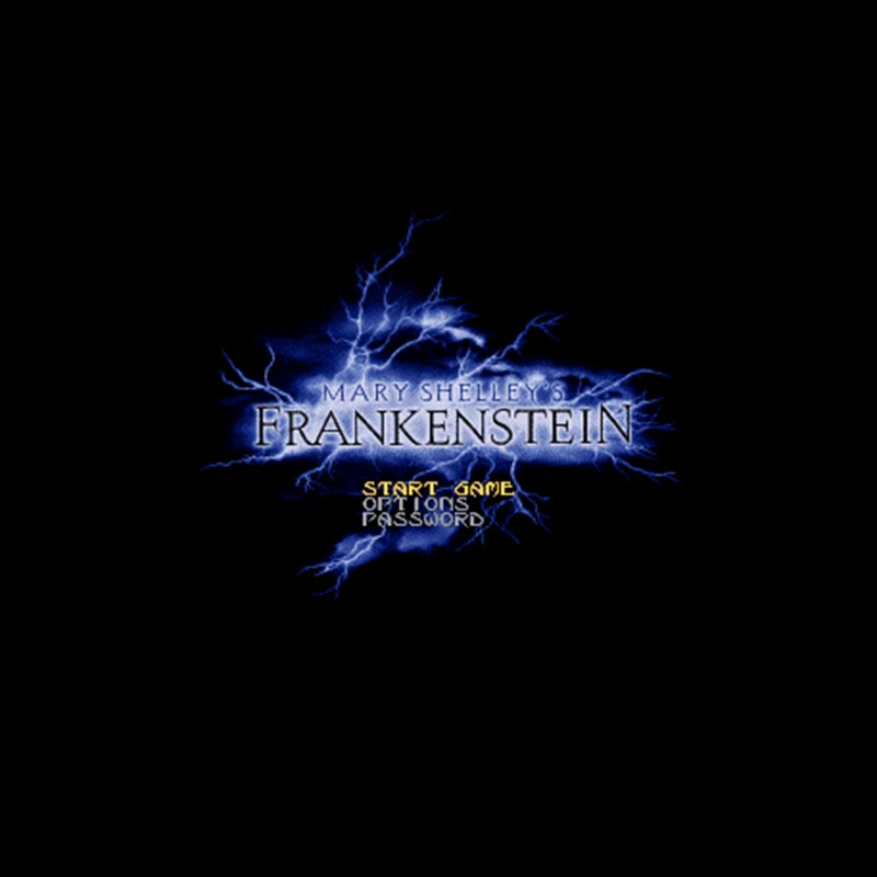 Mary Shelley's Frankenstein 16 бит NTSC большая серая игровая карта для США Версия