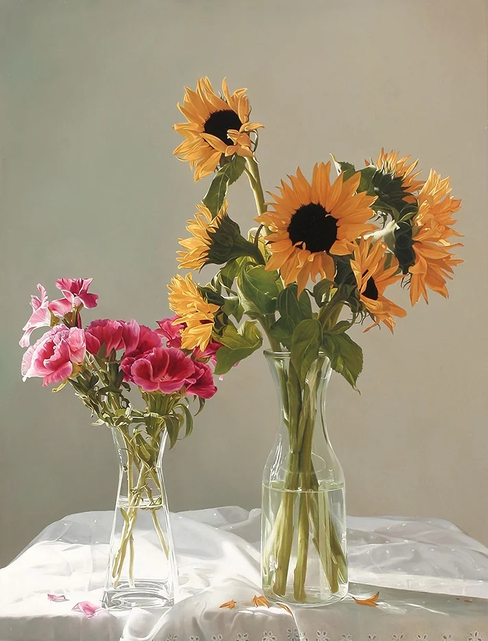 

Canvas Art Picture Print Painting Realistic Flower Oil Painting on Canvas Canvas Print Wall Art Picture Painting for Home Decor