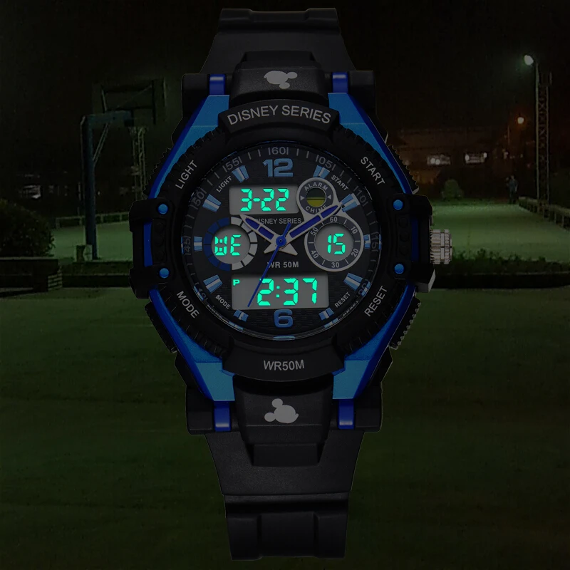 Модные Спортивные кварцевые наручные часы для подростков с цифровым дисплеем