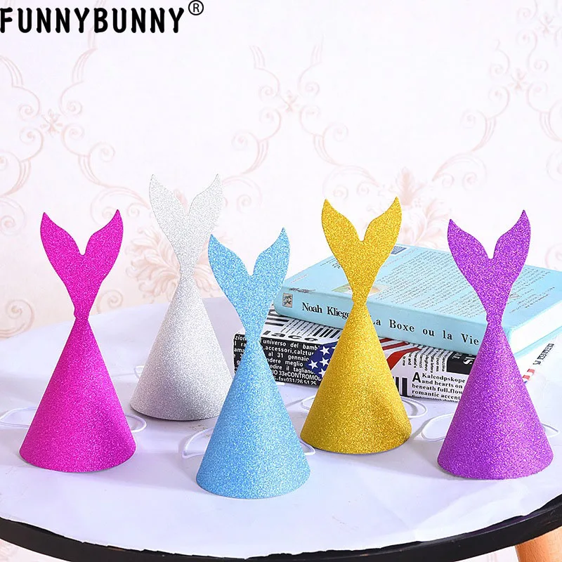FUNNYBUNNY блестящая бумага Детская шляпка на день рождения товары для вечеринок