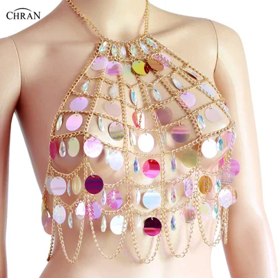 Сексуальная Сеть бюстгальтеры русалок Для женщин Лето Bling полые Блестки Холтер рубашка Для женщин s укороченные блестящие роскошный ночной клуб вечерние Cami top