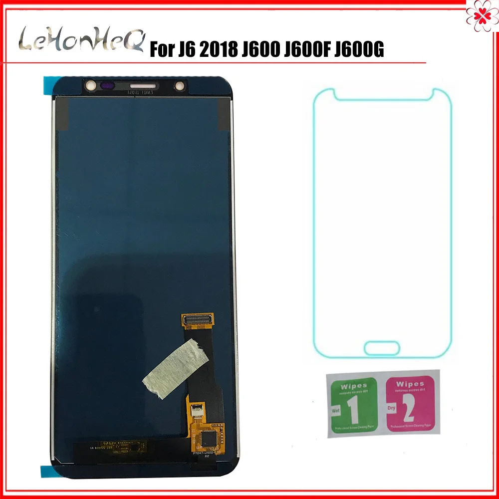 Для samsung Galaxy J6 2018 J600 J600F ЖК дисплей с сенсорным экраном дигитайзер сборка для