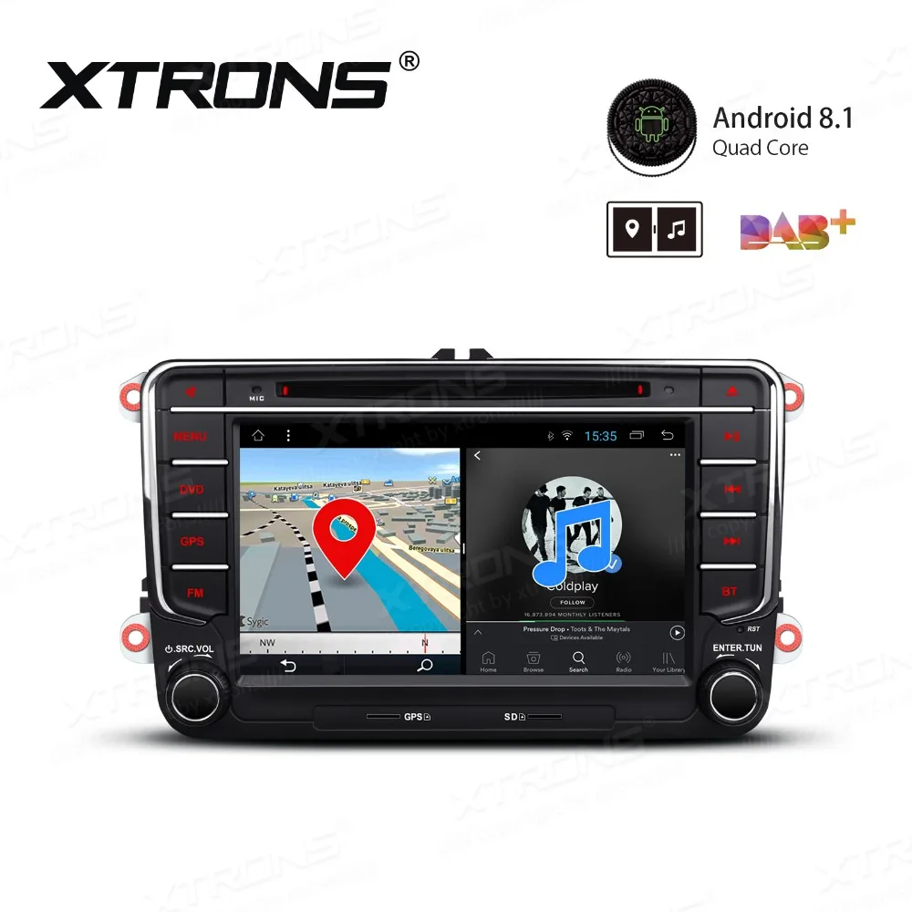 XTRONS " Android 8,1 автомобильный DVD плеер gps для VW VOLKSWAGEN AMAROK Beetle Bora Caddy 2011 2012 2013 для сиденья для SKODA OCTAVIA III