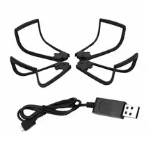 ALLOET черный пропеллер защитные кольца набор usb кабель для зарядки аксессуары функция зарядки защита пропеллера для SG106 Радиоуправляемый Дрон