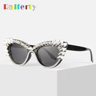 Ralferty, роскошные солнцезащитные очки кошачий глаз, женские, со стразами, стразы, солнцезащитные очки, UV400, оттенки, кошачий глаз, Oculos De Sol Feminino G011