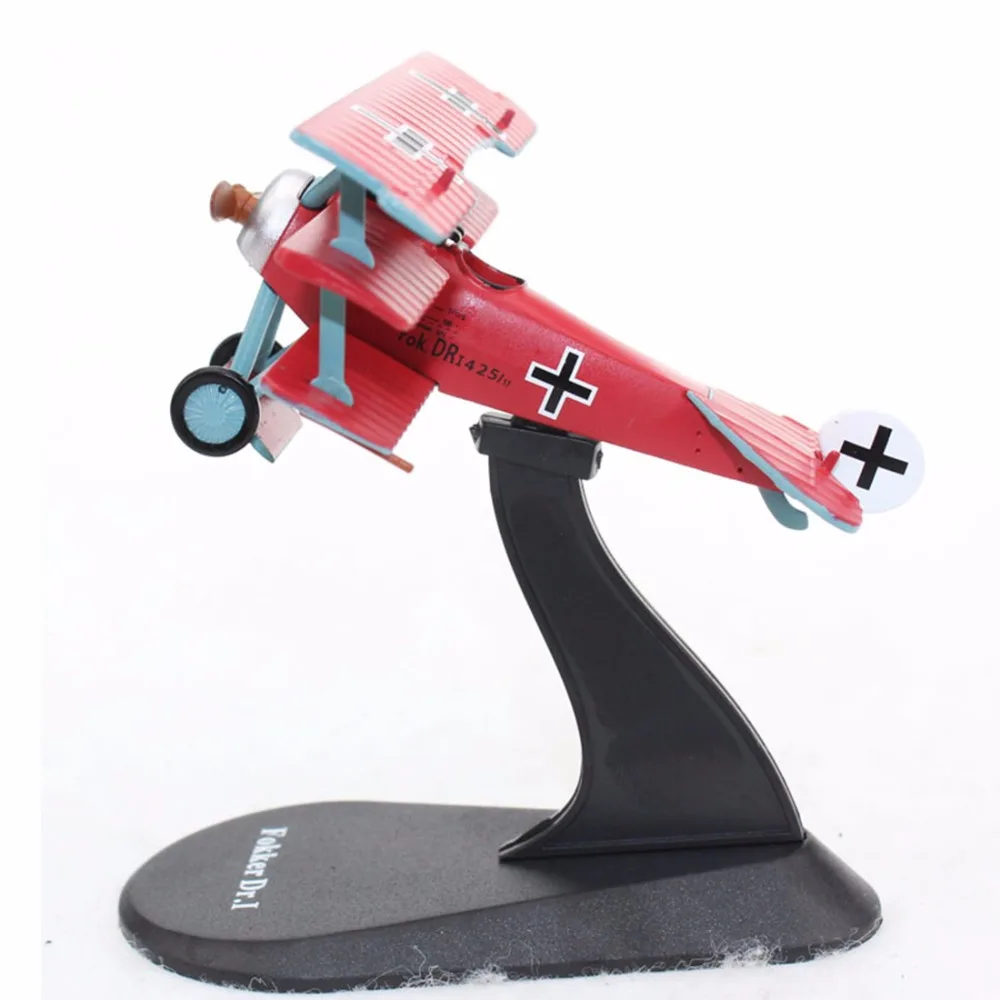 1/72, литые под давлением модели самолетов, модели самолетов, литые под давлением, FOKKER DR.1, Красный Барон, модели самолетов, игрушки для коллекционного подарка