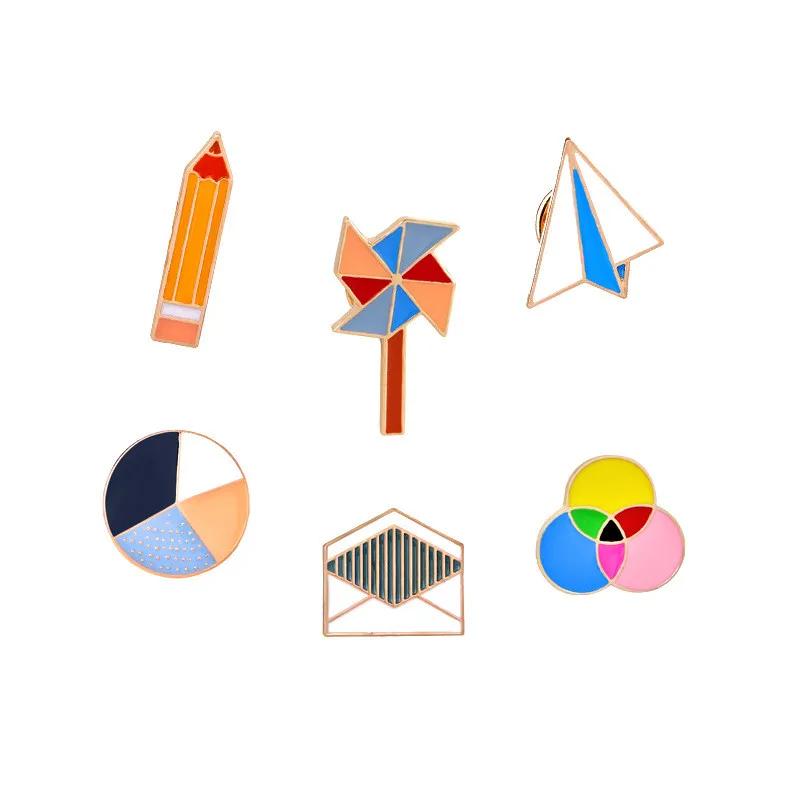 19 стилей мультфильм нагрудные булавки набор значок в горшке брошь на воротник