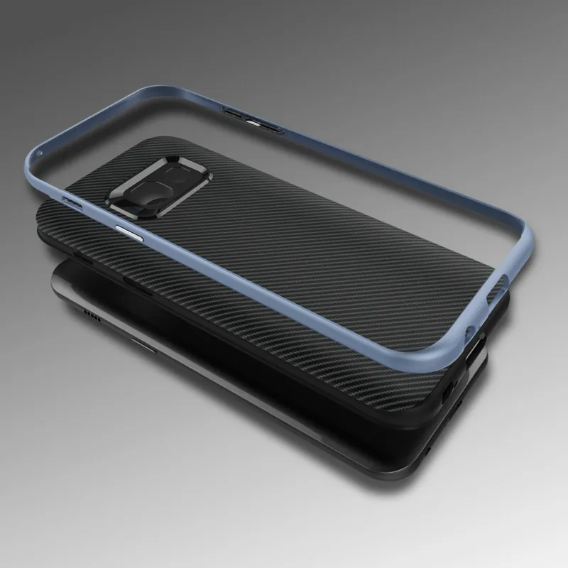Тонкий углеродного волокна Броня Телефон чехол для Samsung Galaxy A3 мягкие Капа Hybrid PC +