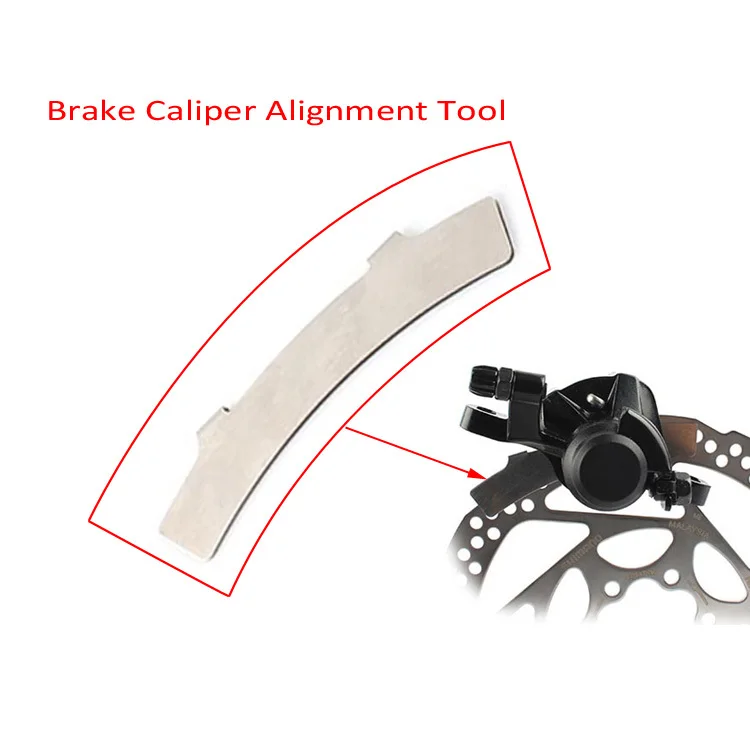 Disk brake alignment tool Clearance