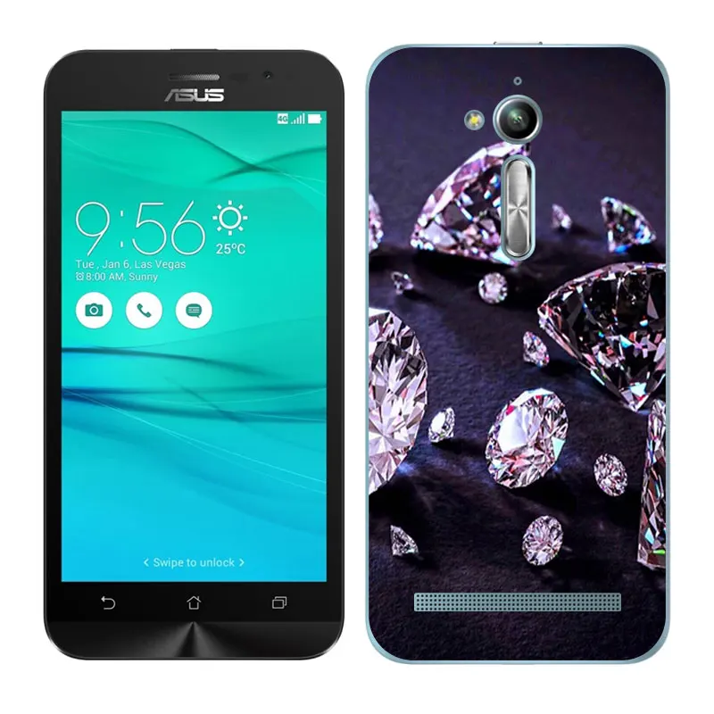 Мягкий силиконовый чехол для Asus Zenfone Go ZB500KL ZB500KG с изображением туманности Для 5