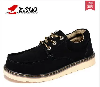 Zsuo/модная повседневная мужская обувь размера плюс модная из коровьей замши ZS6156 |