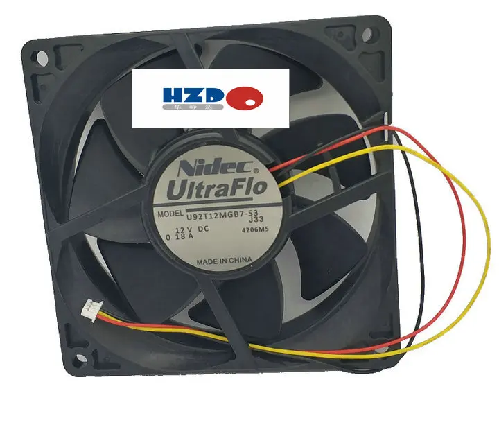 Вентилятор охлаждения NIDEC 9 см 9225 12 В 0 18a 3 провода такой же KDE1209PTV3|cooling fan|cooling fan 12v12v