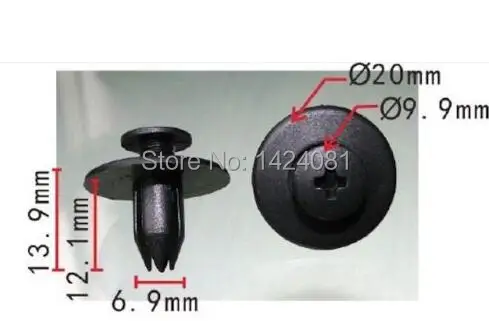

100x OEM FENDER PUSH-ON TYPE Retainer Clip For SUBARU