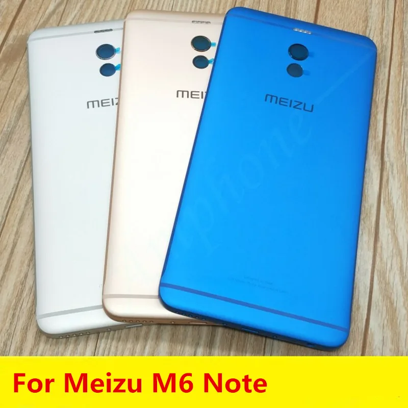 Новые запасные части Задняя крышка батареи для MEIZU M6 Note корпус двери+ камера вспышка Замена объектива+ боковые кнопки+ Sim лоток