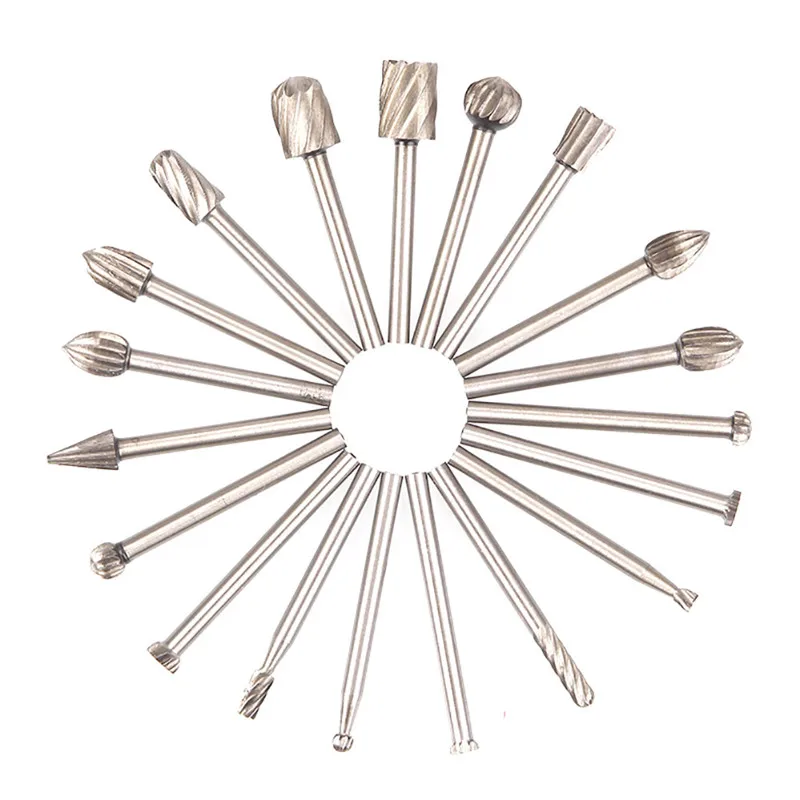 20Pcs Tap Die set rotary tool Tungsten Carbide Milling Cutter Metal Diamond Tools Grinding Woodworking For Drill Bits Carving |