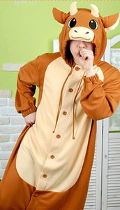 Новинка; Пижама для взрослых с животным быком; Пижама для косплея; Комбинезон; Одежда для сна; Костюм