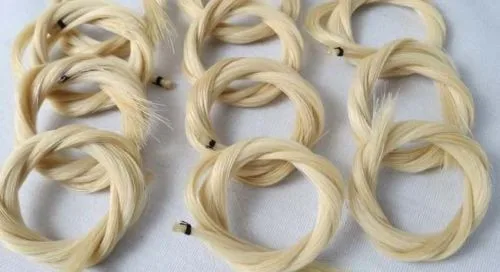 

20 hanks Horse Hair Horse Tail Hair Bow Parts Violin Bow hair Mongolian Horse