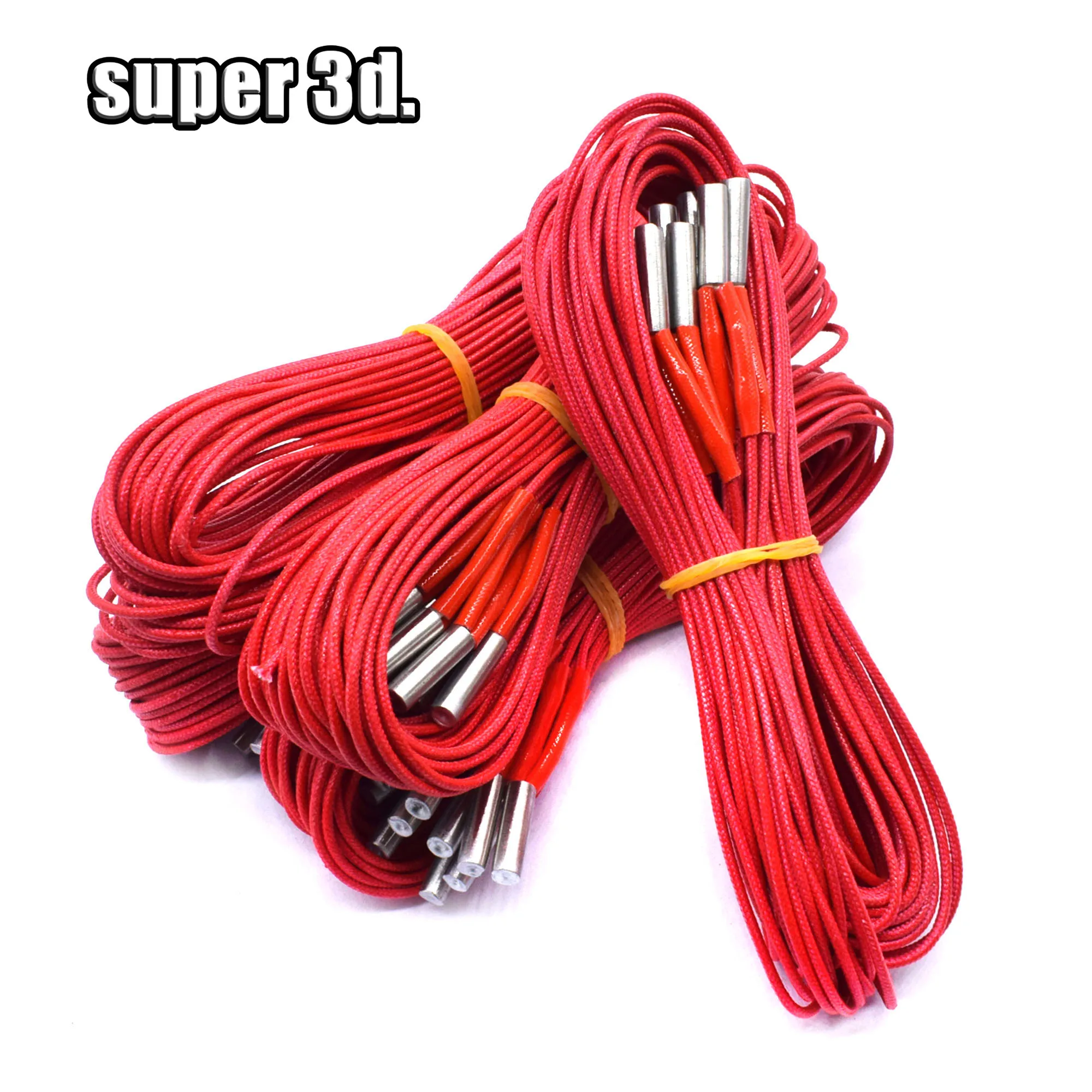 

5pcs Reprap 12V/24V 40W 6mm*20mm Ceramic Cartridge Heater Cable length 100cm/150cm for 3D Printer Prusa Mendel