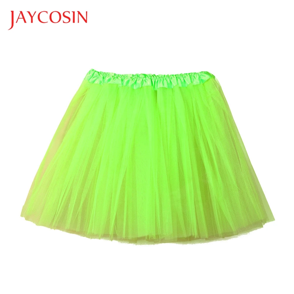 Женская короткая юбка из плиссированной газовой ткани JAYCOSIN Однотонная