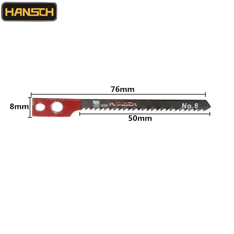 

5pcs Jig Saw Blades NO.6 Wood Fast Cut HCS 76*2 Fit Hardwood Cork Plywood Laminated Board For Makita Cutting Tool