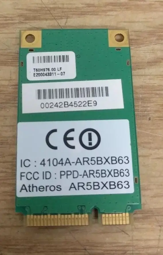 Беспроводной адаптер для ATHEROS AR5BXB63 AR2425 802 11g B/G Mini PCI E AR5007EG беспроводная Wi Fi WLAN