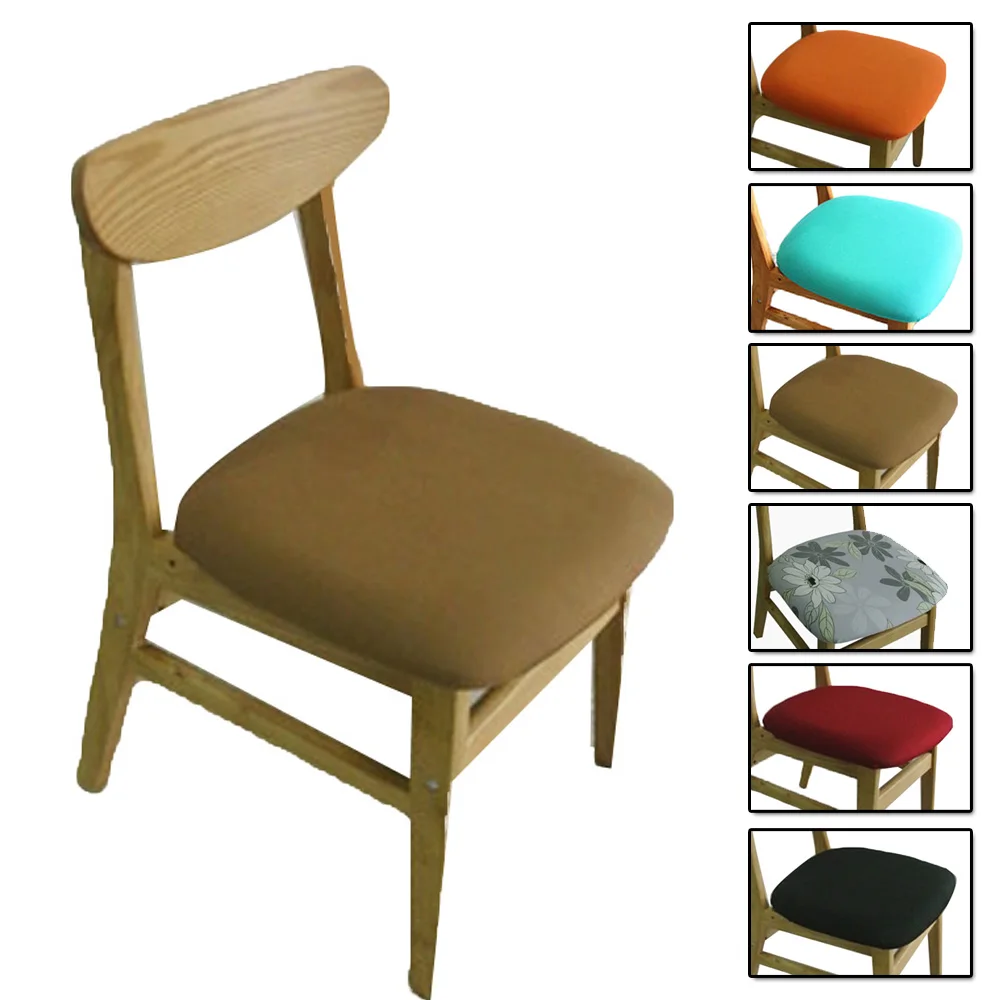 Мягкие стулья крышка Деревянный Обеденный седло эластичные печатные домашние