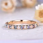 Qianraq Стильное кольцо с опалом, милые вечерние Обручальные кольца, аксессуары для украшения пальцев, ювелирные изделия, подарок для женщин и девочек