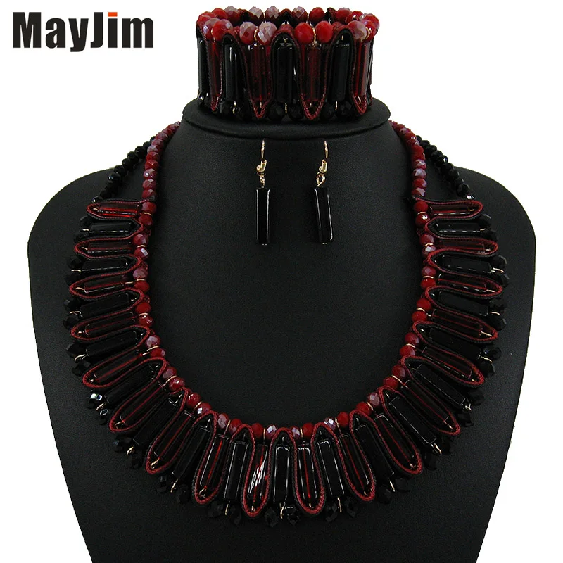 Массивное ожерелье чокер 2019 Модные Ювелирные наборы из кристаллов Hyperbole цепочка