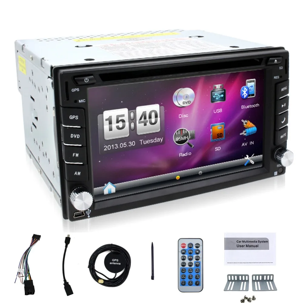 BOSION Car Radio with In-Dash GPS Navigation For Universal Backup Camera 6.2' Double Din Stereo DVD Player | Автомобили и