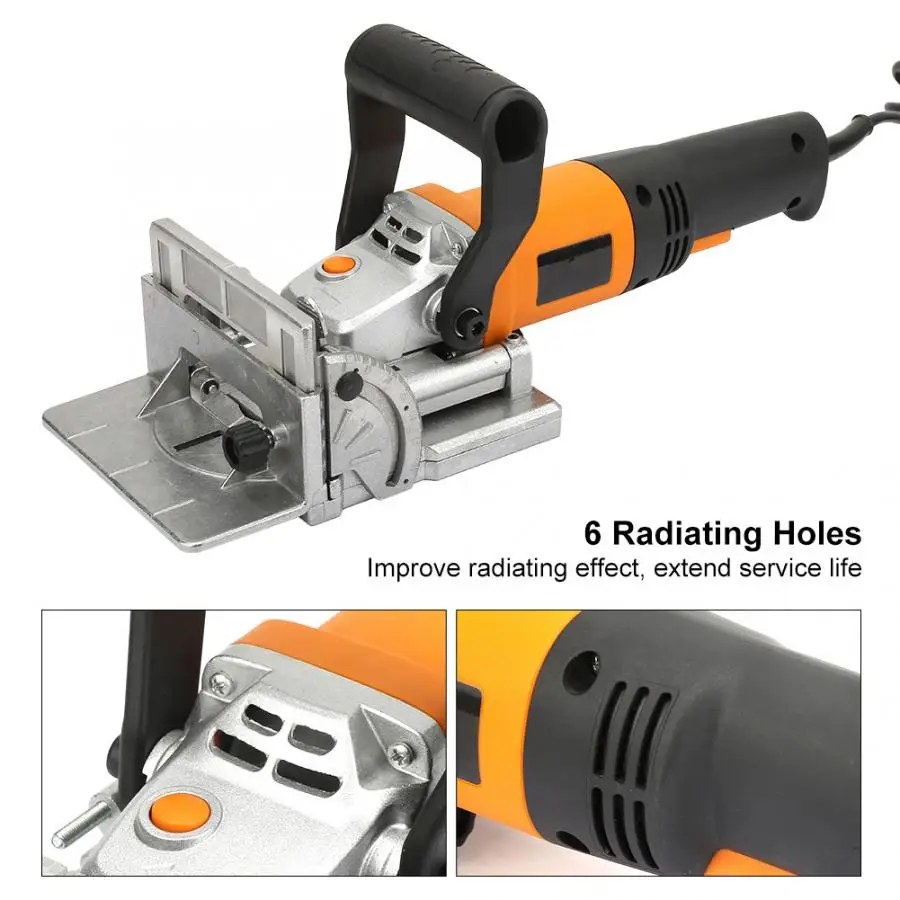 220V 760W Electric Wood Biscuit Joiner Woodworking Tenoning Machine Groover Power Tool EU Plug